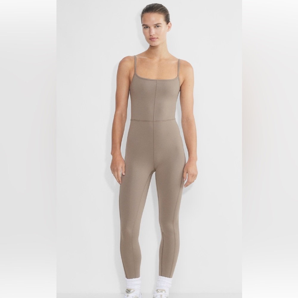 Aritzia Taupe Jumpsuit